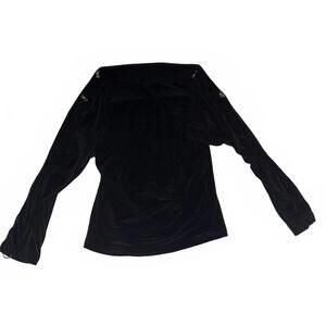 One Heart Black Long Sleeve Top Medium